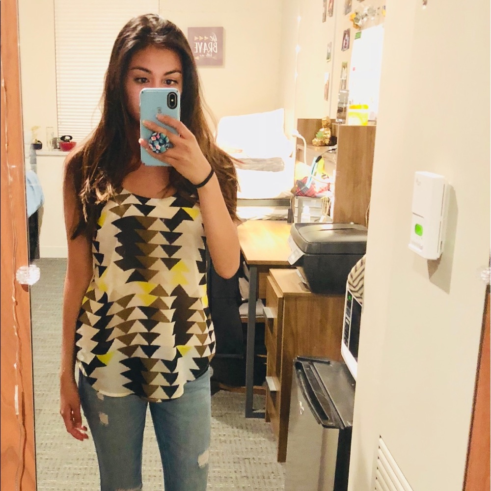 Geometric Triangle Tank Top